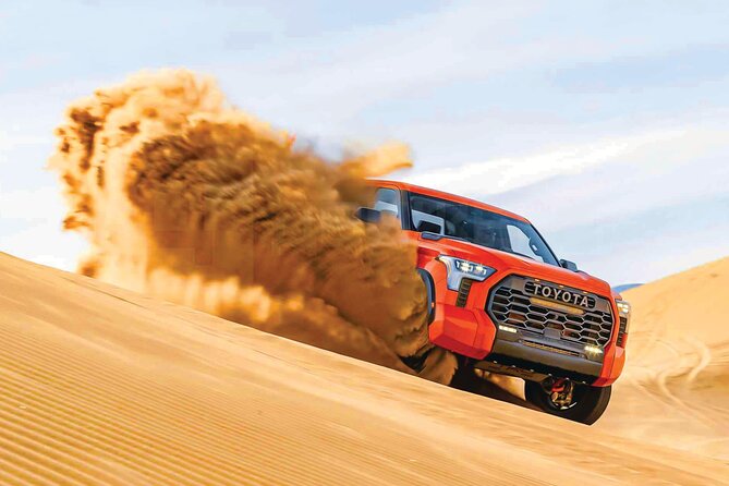 4 Hour Morning Desert Safari with Camel Ride & Sand Boarding - Reaching the red dunes at Lahbab