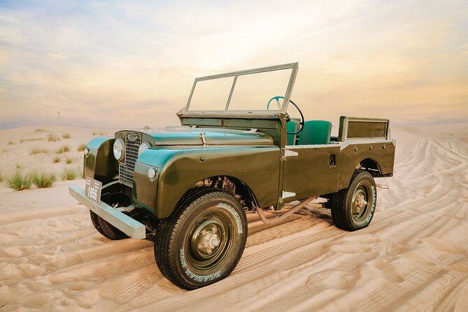 57 Heritage Desert Safari - Riding through the reserve in a vintage Land Rover