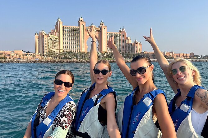 90 Minutes Speedboat Tour Dubai Marina, Burj Al Arab and Atlantis - Passing the Burj Al Arab