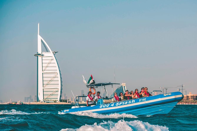 90 Minutes Speedboat Tour Dubai Marina, Burj Al Arab and Atlantis - Morning, evening, and sunset choices