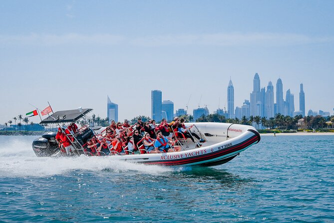 90 Minutes Speedboat Tour: Marina, Atlantis, Palm & Burj Al Arab - A fast start from Dubai Marina