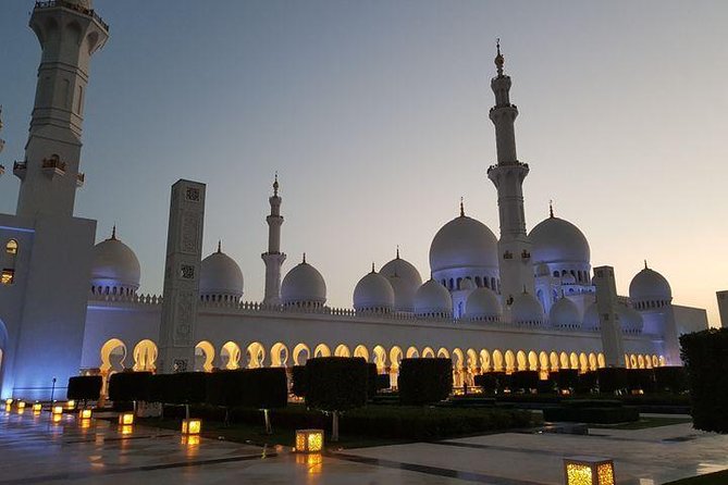 Abu Dhabi tour from Dubai small group with guide, Grand Mosque - Morning pickup from Dubai and the road to Abu Dhabi
