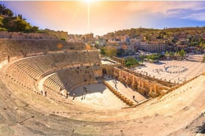 Amazing Panoramic Amman City Tour - King Abdullah Mosque: a blue dome and visitor-friendly access
