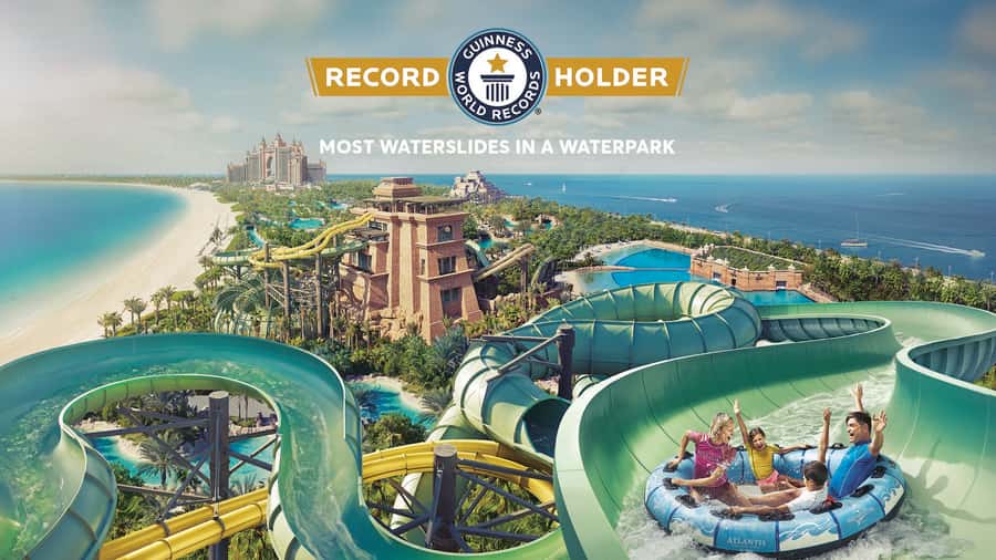 Aquaventure World Waterpark Ticket at Atlantis Dubai - The biggest slides: Leap of Faith and Odyssey of Terror