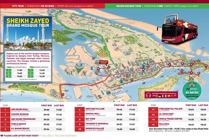 Big Bus Abu Dhabi Hop-On Hop-Off with Sheikh Zayed Mosque Tour - Comfort, staff, and practical details