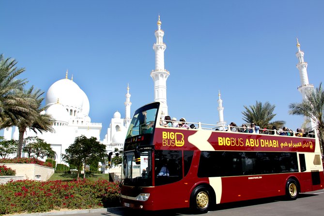 Big Bus Abu Dhabi Hop-On Hop-Off with Sheikh Zayed Mosque Tour - The 14-stop red route, from malls to the Corniche