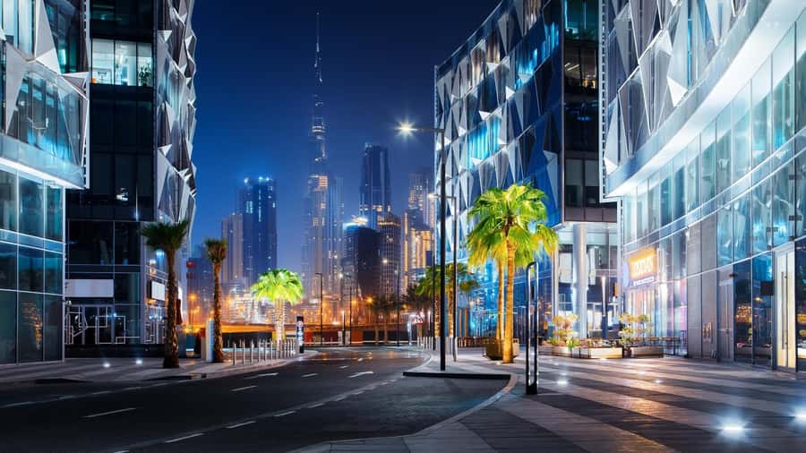City of Lights: Dubai Night Experience - Jumeirah Beach and the Arabian Gulf view
