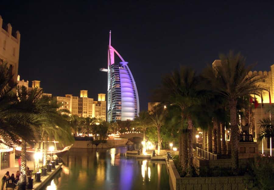City of Lights: Dubai Night Experience - Starting with Madinat Jumeirah around 19:15