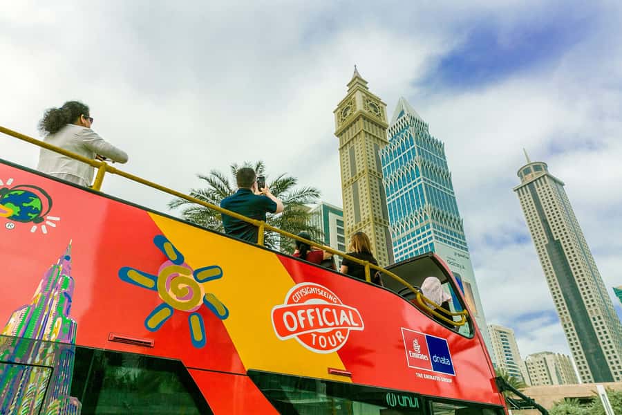 City Sightseeing Dubai HOHO Bus Tour, Aquaventure & More - The Red Route connects Old Dubai with the modern center