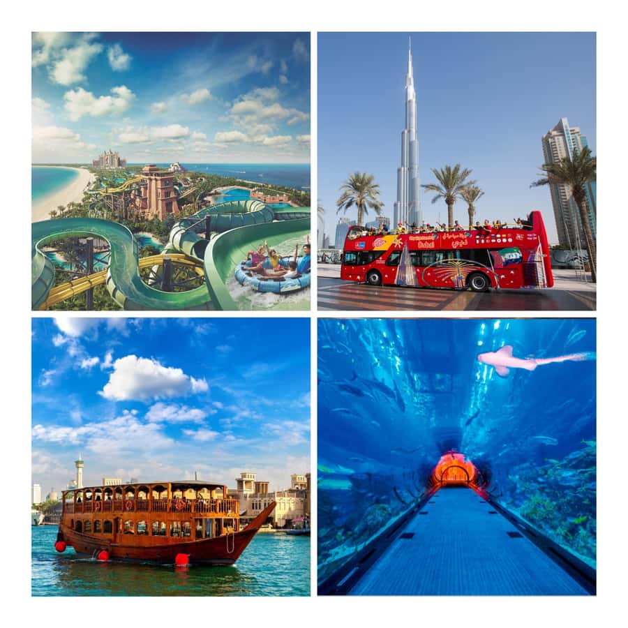 City Sightseeing Dubai HOHO Bus Tour, Aquaventure & More - The sunset and night ride gives Dubai a different mood