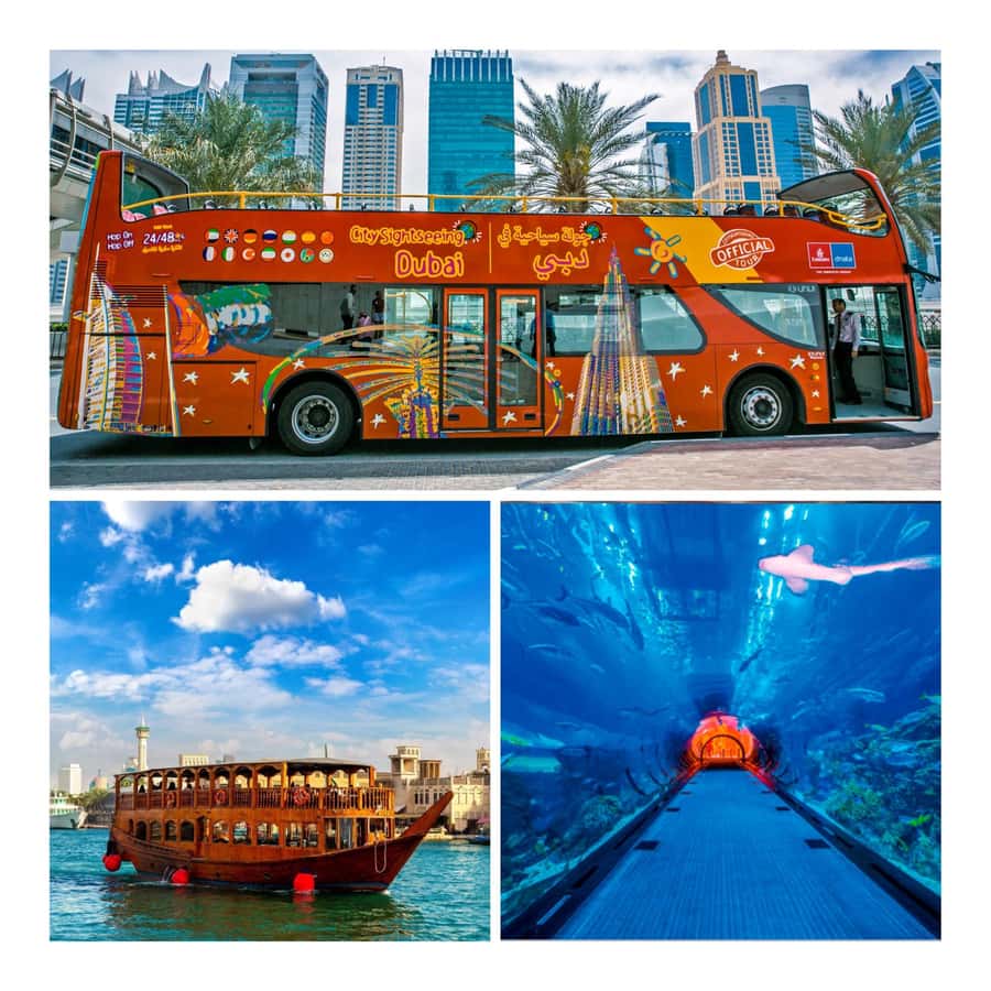 City Sightseeing Dubai Hop-On Hop-Off Bus Tour & Dhow Cruise - Red Route: old Dubai, creek life, and the souks