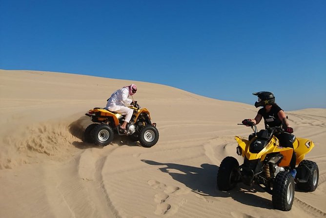 Desert Safari Adventure 4 hours from Doha with Pickup - Optional Camel Riding, Falcon Handling, and Quad Biking