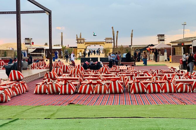 Desert Safari Dubai with BBQ Dinner & Camel Ride - BBQ dinner with vegetarian and Jain choices