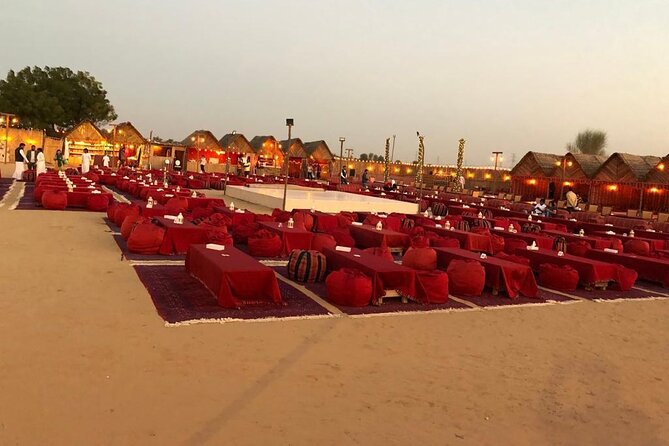 Desert Safari Dubai with BBQ Dinner & Camel Ride - Belly dancing, Tanoura spinning, and the fire show