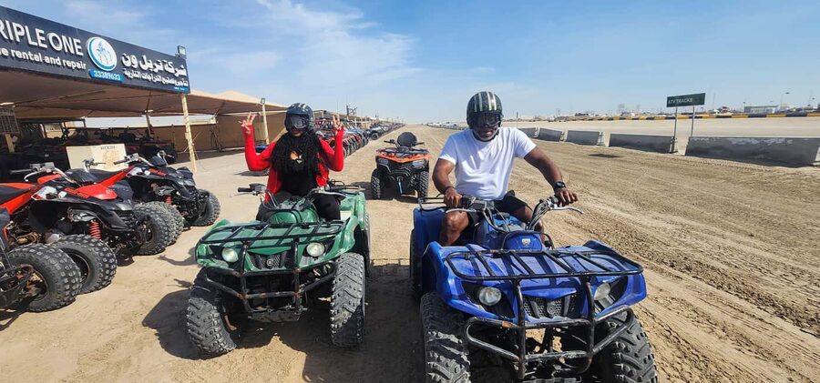 Desert Safari, QuadBike,Dune buggy, Sandboarding & CamelRide - The Inland Sea near Saudi Arabia