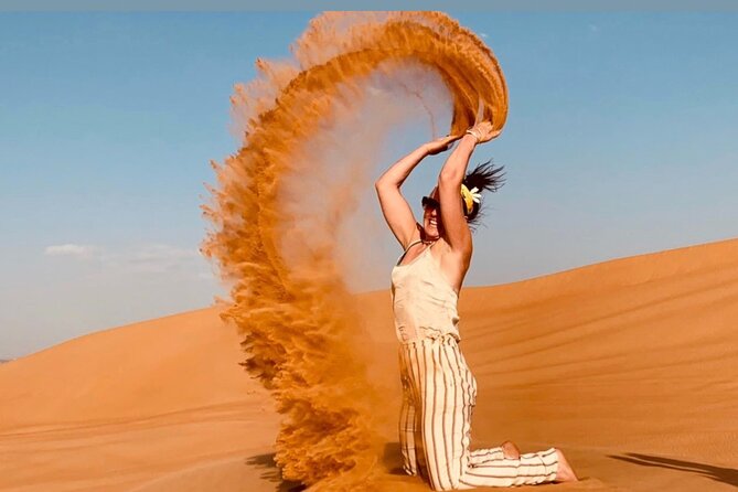 Desert Safari With BBQ Dinner, Quad Bike & Camel Ride from Dubai - Dune bashing across the sand