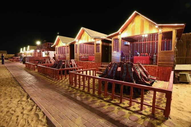 Desert Safari With BBQ Dinner, Quad Bike & Camel Ride from Dubai - The desert camp dinner