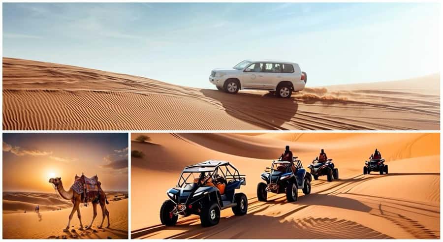 Doha: ATV/Desert Safari with Activities and Inland Sea Stop - Sandboarding on the dunes