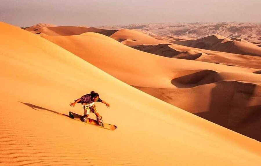 Doha Desert Excursion, Camel Ride, Inland sea, Sandboarding - How the four-hour timing works