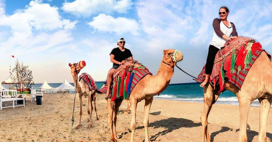 Doha Desert Safari, Camel Ride, Sandboarding & Inland Sea - The Inland Sea, where sand meets water