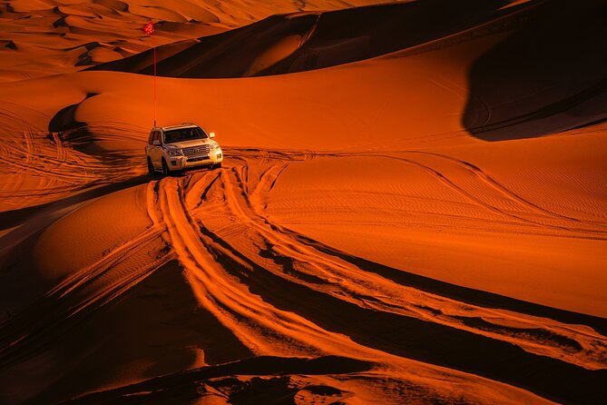 Doha Desert Safari Dune bashing,Sandboarding,CamelRide,Inland Sea - Leaving Doha for the open sand