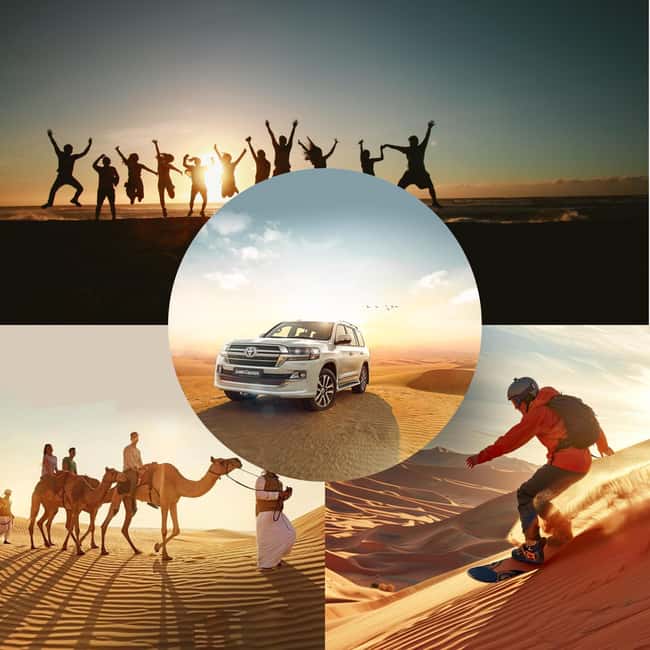 Doha: Desert Safari, Sandboarding, Camel Ride and Inland Sea - Dune bashing across Qatar’s sand