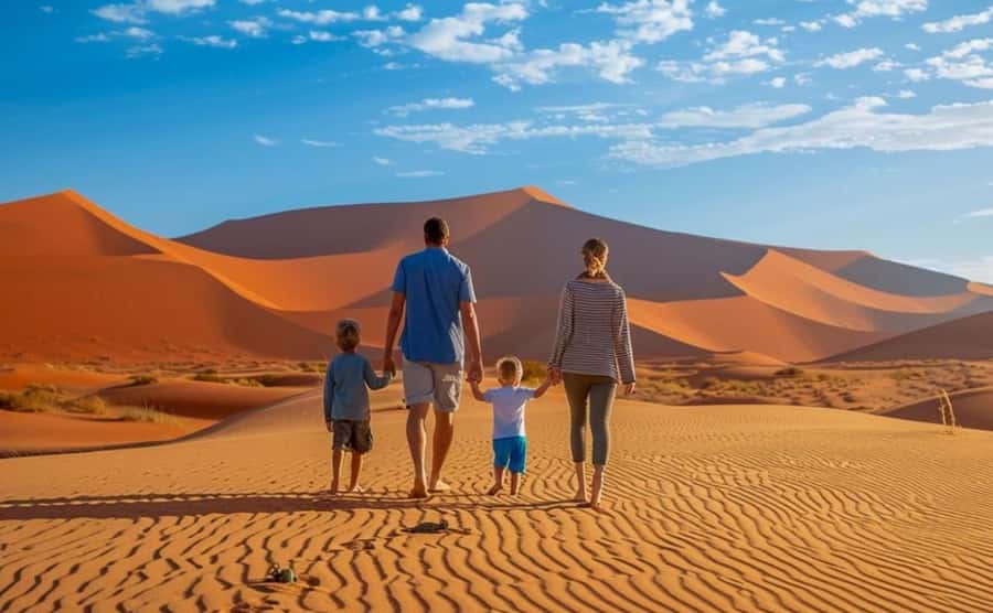 Doha: Desert Safari with Camel Ride Family Friendly Tour - Dune bashing across the red dunes