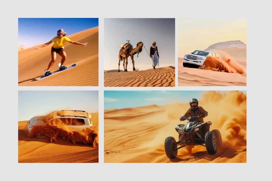 Doha: DesertSafari with Quad Bike, Camel Ride & Sandboarding - From Doha’s streets to Qatar’s open desert