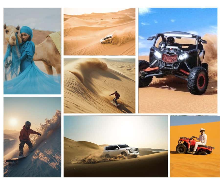 Doha: Guided Desert Safari Tour with Pickup & Drop Service - Sealine Beach: camels, boards, and a first look at the sand
