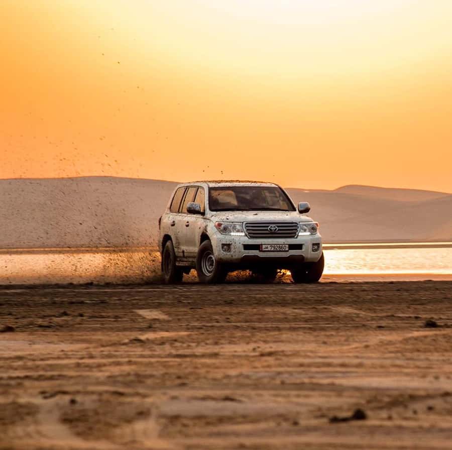Doha: Inland Sea, Desert Safari, Camel Ride and Sandboarding - The final stop at Inland Sea Beach