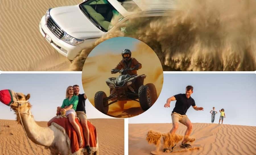 Doha: Night Inland Sea Desert Safari with Full Activities - Private or small-group travel
