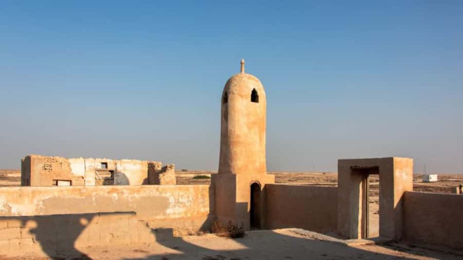 Doha: Private North Qatar Tour, Mangroves, & Zubara Fort - Jumail, an abandoned village with a quiet atmosphere