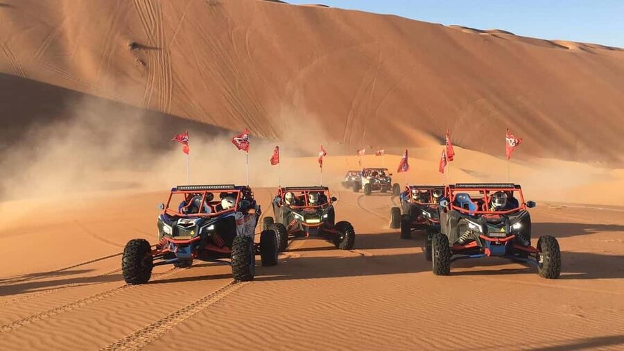 Doha Qatar Buggy ride, camel ride, dune bashing, sandboard. - Leaving Doha for Sealine Beach Resort