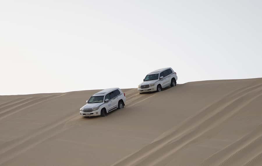 Doha: Safari, ATV, Camels, Sandboarding and Inland Sea Tour - Sandboarding on the dunes