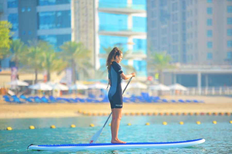 Dubai: 1-hour Kayaking or Stand Up Paddle at Dukes The Palm - A useful workout, not just a photo stop