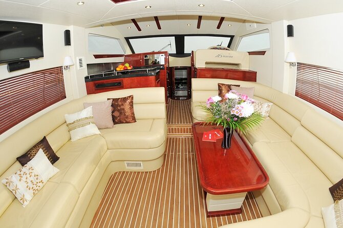 Dubai 3 Hour Private Luxury Yacht Charter with Jet Ski Option - JBR beach and the hotel-lined coast