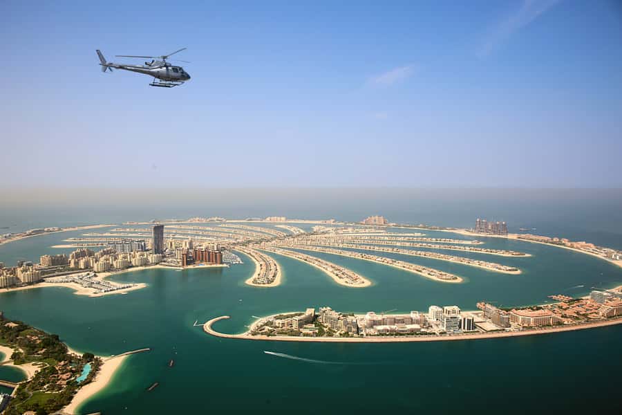 Dubai: 30-Minute Scenic Helicopter Tour - The World Islands and the view toward Burj Khalifa