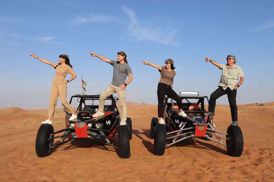 Dubai: 3000cc V6 Dune Buggy & Sandboarding -Private Tour - A private pickup that keeps the day simple