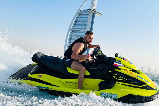 Dubai: 30min Jet Ski: Burj Al Arab w Pics, Videos, free Ice Cream - Starting beside Burj Al Arab at Umm Suqeim Marina