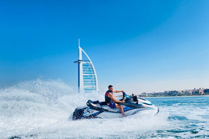 Dubai: 30min Jet Ski: Burj Al Arab w Pics, Videos, free Ice Cream - Who will get the most from this ride