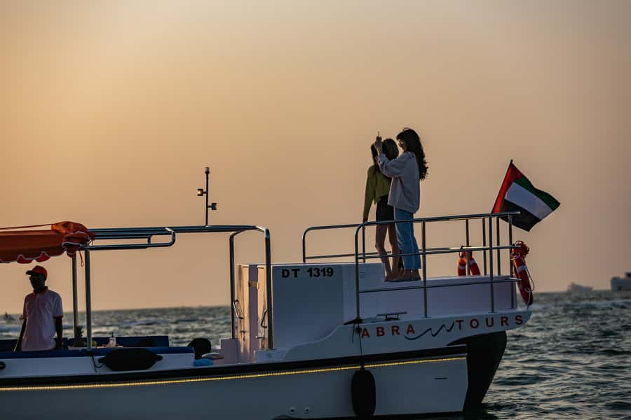 Dubai: Abra Boat Tour in Dubai Marina, Ain Dubai, JBR - Marina Mall: a passing view, not a shopping stop