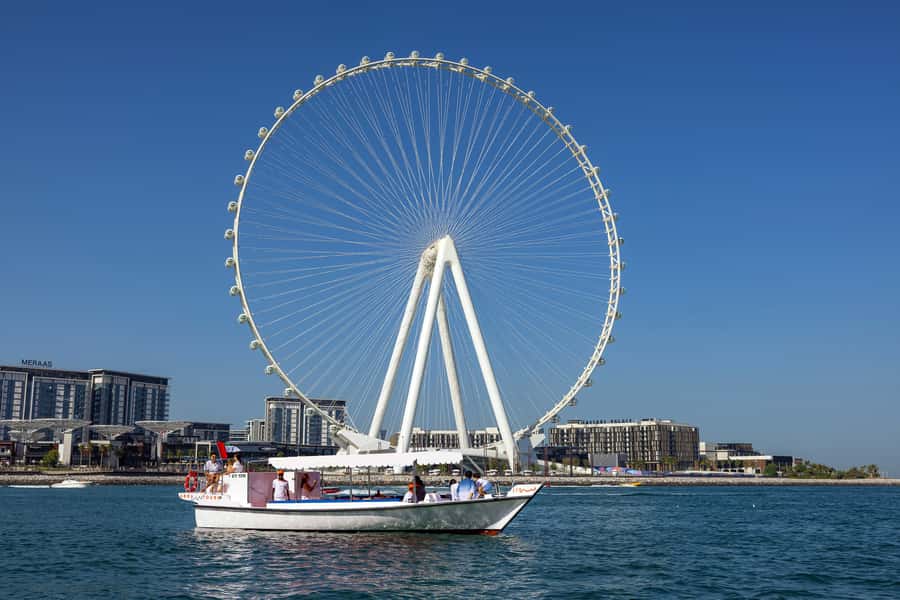 Dubai: Abra Boat Tour in Dubai Marina, Ain Dubai, JBR - Why sunset is the smart time to book