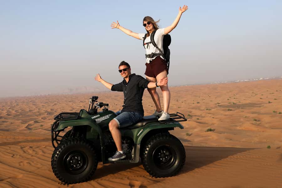 Dubai: Adventure Quad Bike Safari, Camel Ride & Refreshment - What the $36 price really covers
