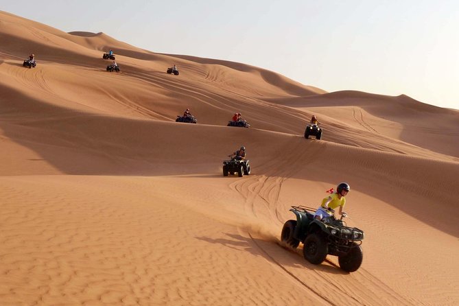 Dubai: Adventure Quad Bike Safari, Camel Ride & Refreshments - Useful preparation before pickup