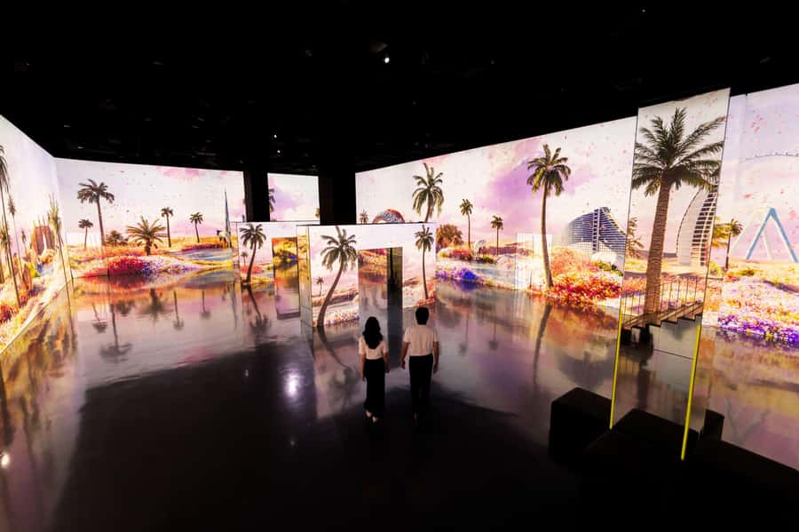 Dubai: Arte Immersive Museum Entry Ticket - Waterfall Infinite turns motion into the main attraction
