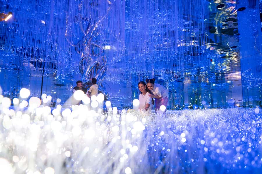Dubai: AYA Universe Entry Ticket - Star fields, reverse waterfalls, and glowing gardens