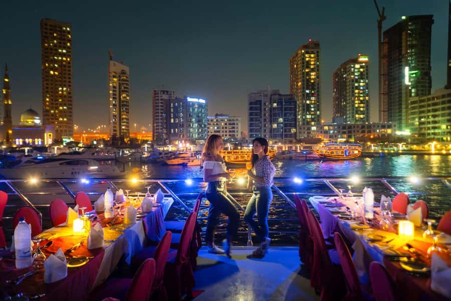 Dubai: Big Bus Panoramic Night Tour & Optional Dinner Cruise - The Museum of the Future and Sheikh Zayed Road