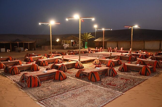 Dubai: Buggy Dune Bashing, Sand Boarding, Camel Ride & Show - A Bedouin-style camp with barbecue dinner