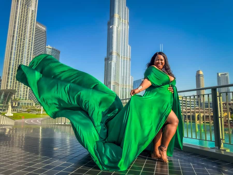 Dubai: Burj Khalifa Flying Dress Videography Shoot - Dubai Opera closes the one-hour route