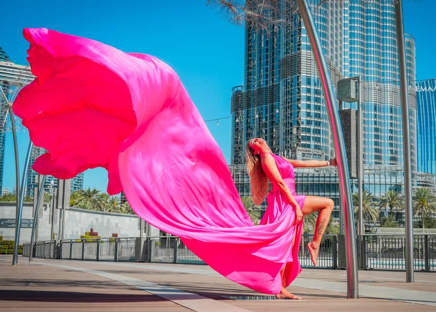 Dubai: Burj Khalifa Flying Dress Videography Shoot - Is $231 good value for two people?